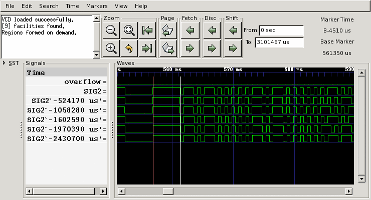 a dump of a signal